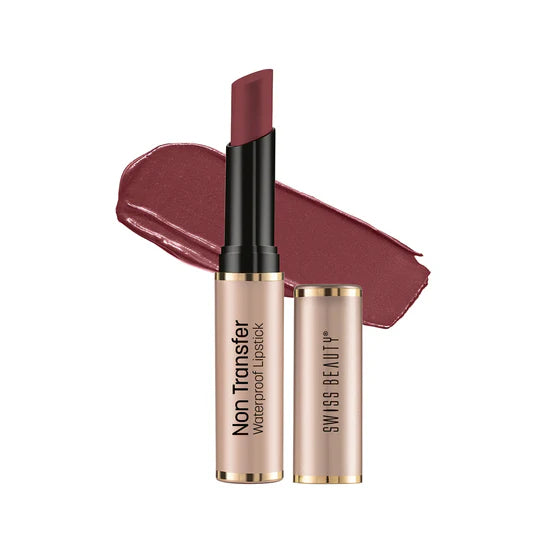 Swiss Beauty Non Transfer Waterproof Lipstick, 3g