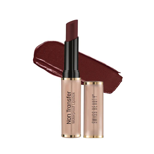 Swiss Beauty Non Transfer Waterproof Lipstick, 3g