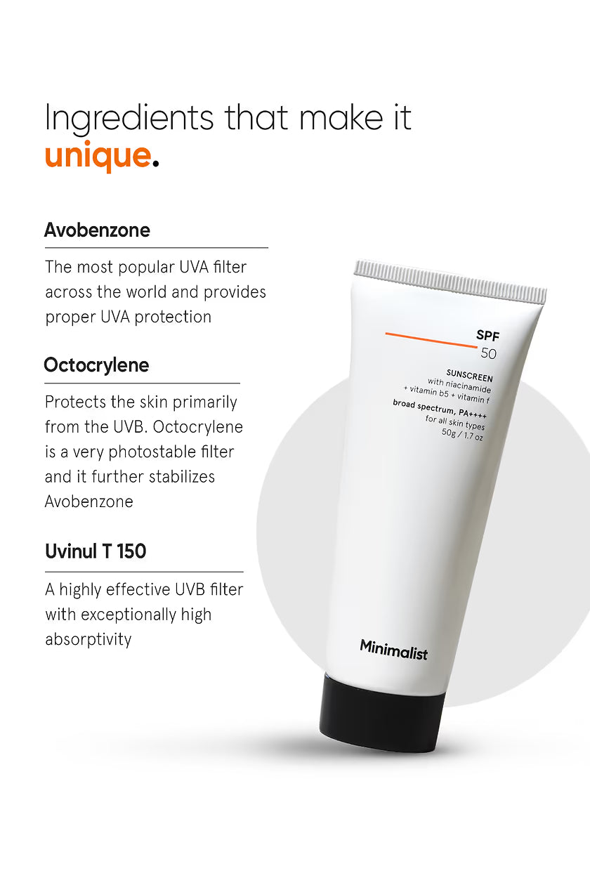 Minimalist SPF 50 Sunscreen