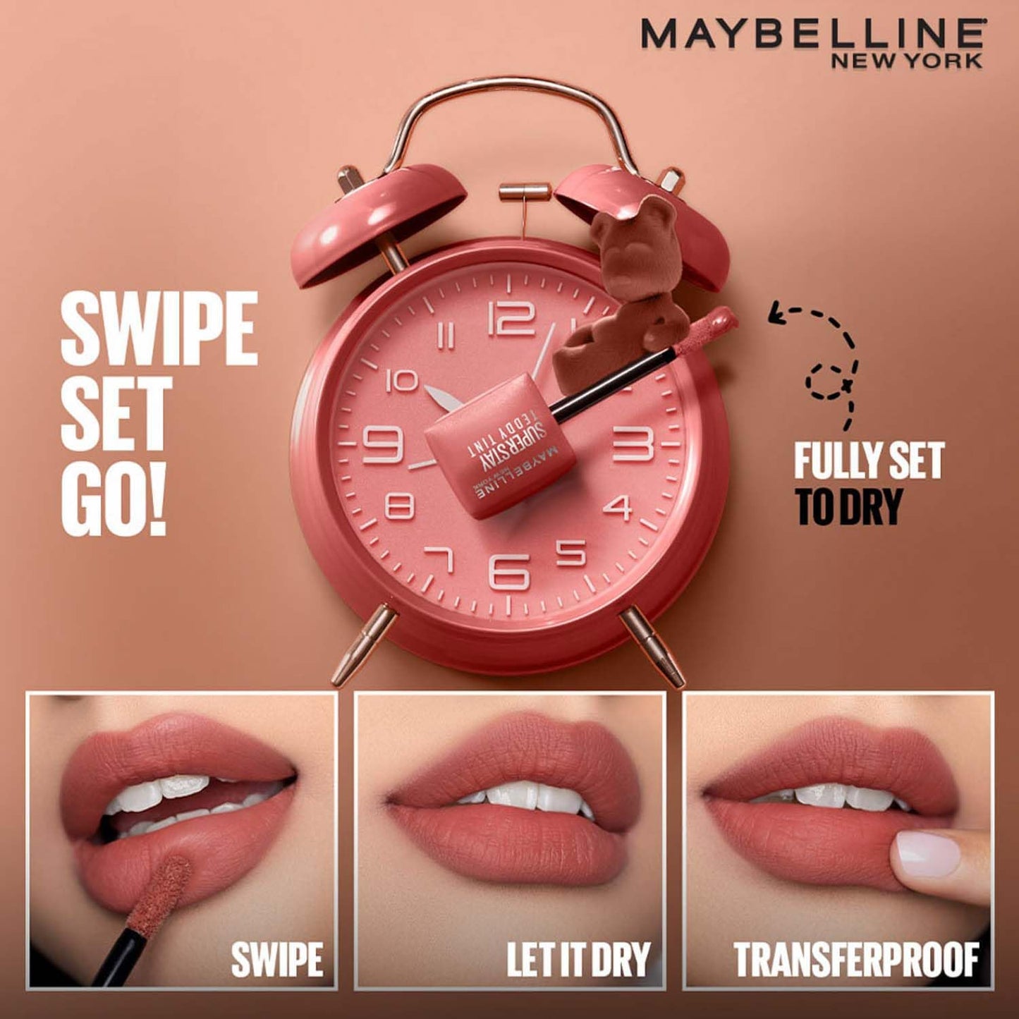 Maybelline New York Superstay Teddy Tint matte Lip Color, 5ml