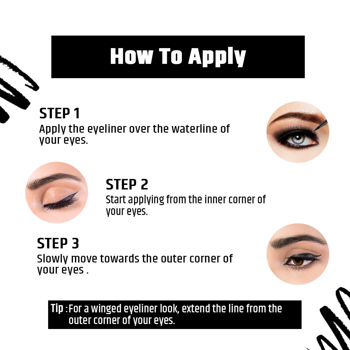 Insight Cosmetics Shiny Waterproof Eyeliner, 5ml