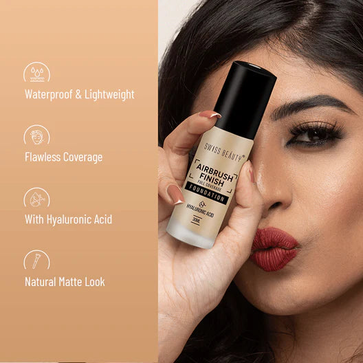 Swiss Beauty Airbrush Foundation, 30ml