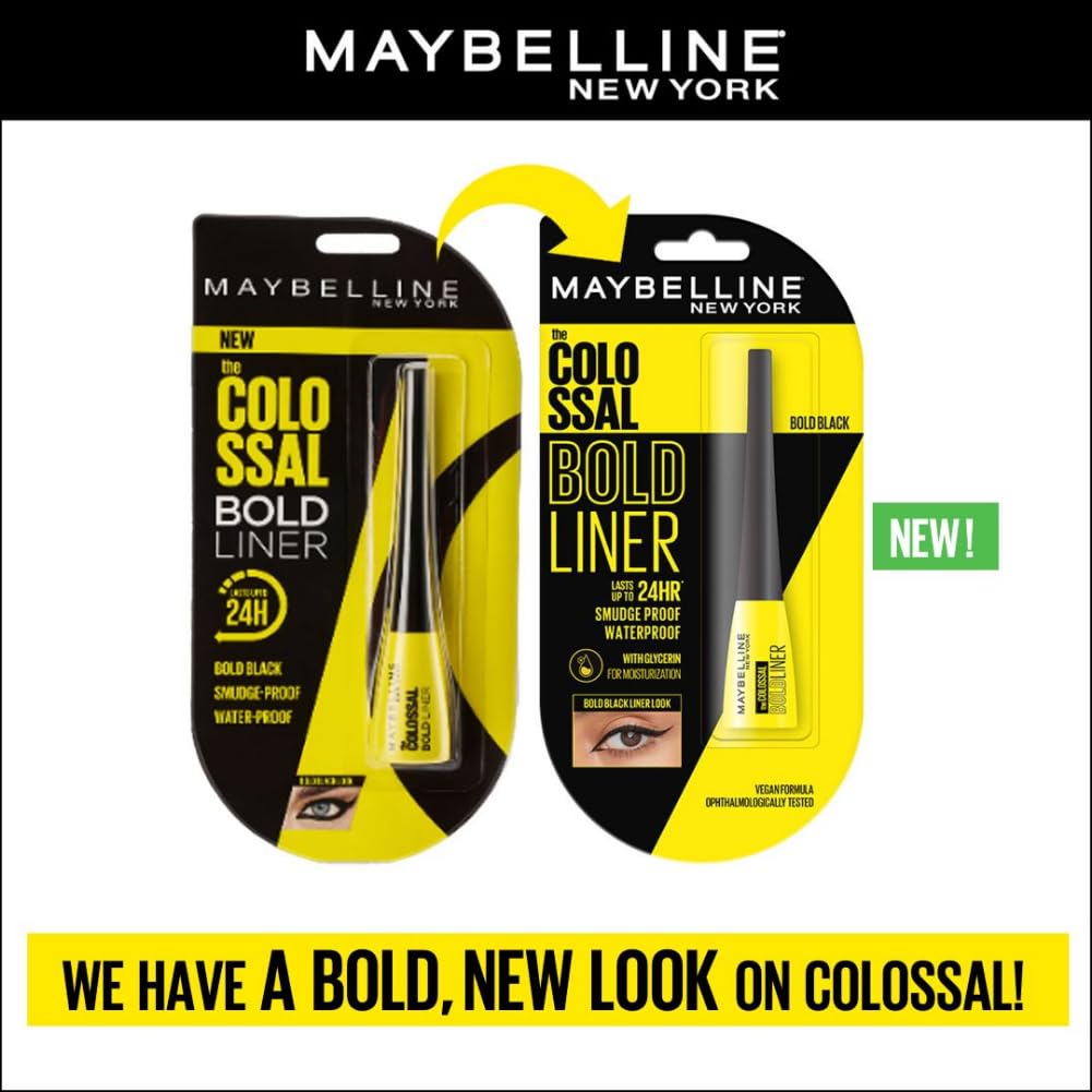 Maybelline New York Colossal Bold Eyeliner, 3Ml