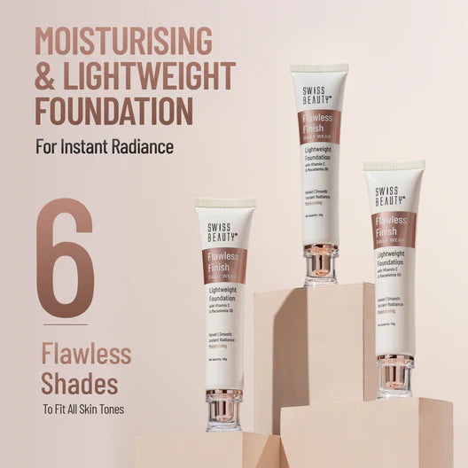 Swiss Beauty Flawless Finish Daily Wear Lightweight Foundation, 40g