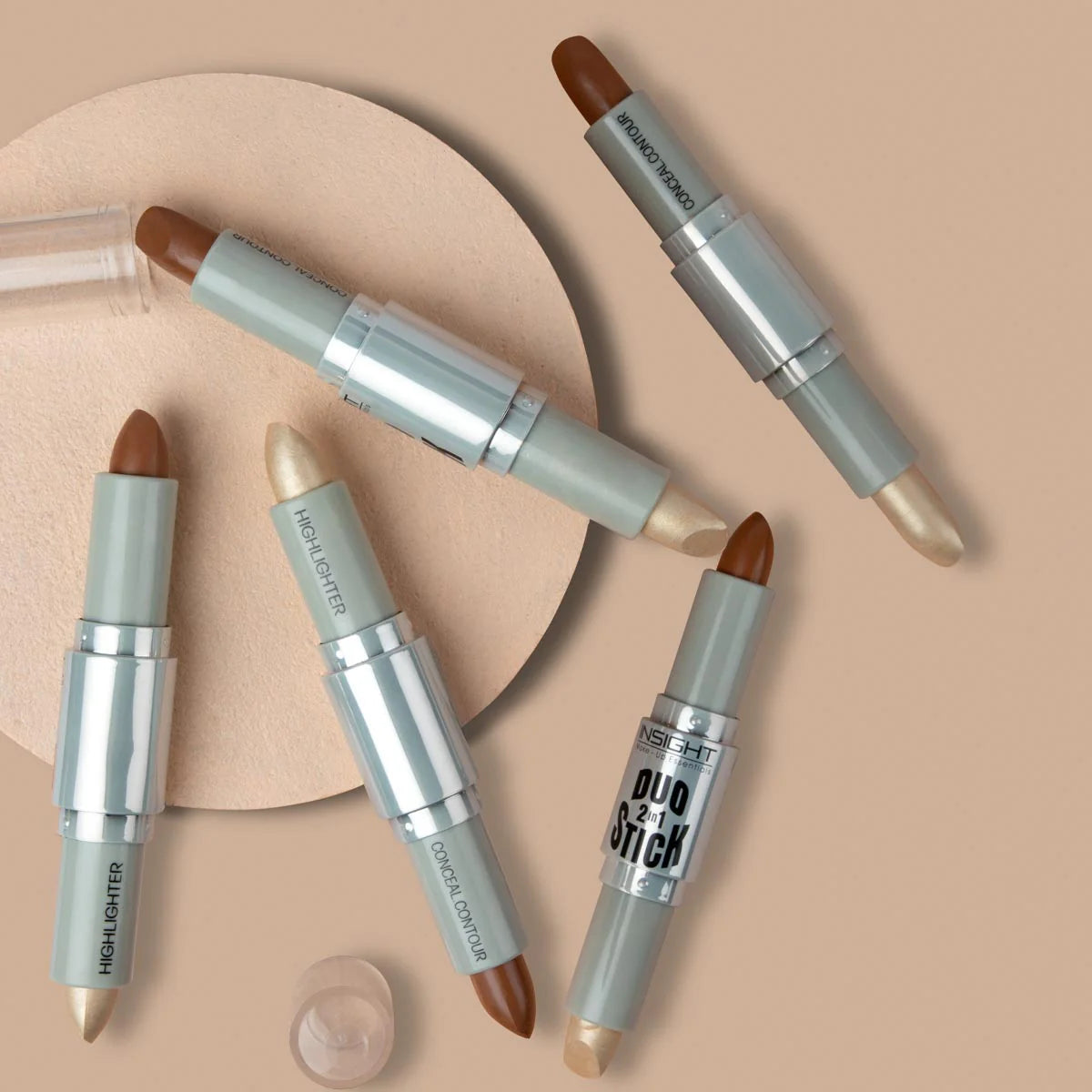 Insight Cosmetics Duo Stick Conceal Contour + Highlighter, 8.5g