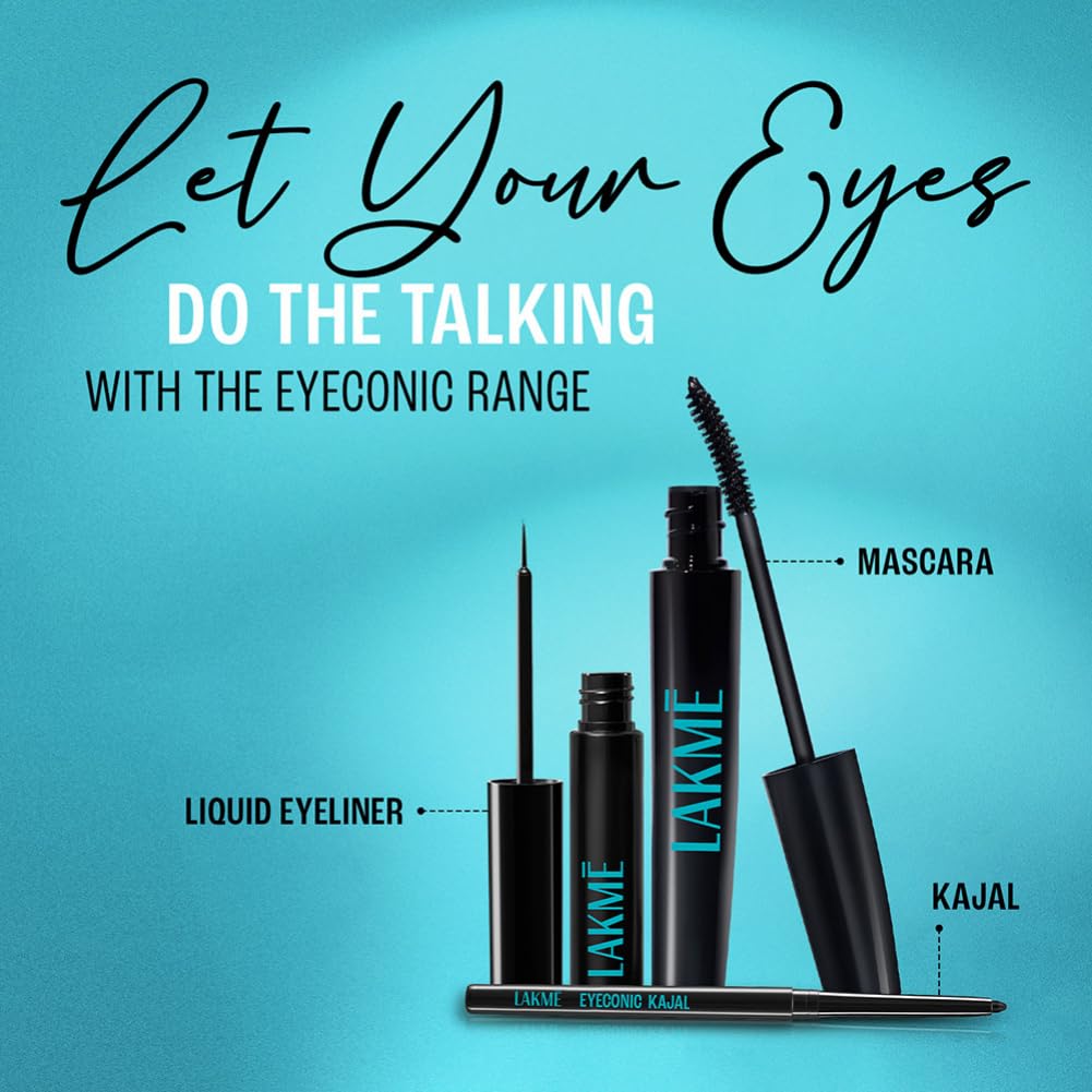 Lakmē 9 to 5 Eyeconic Liquid Eyeliner, Black, 4.5ml