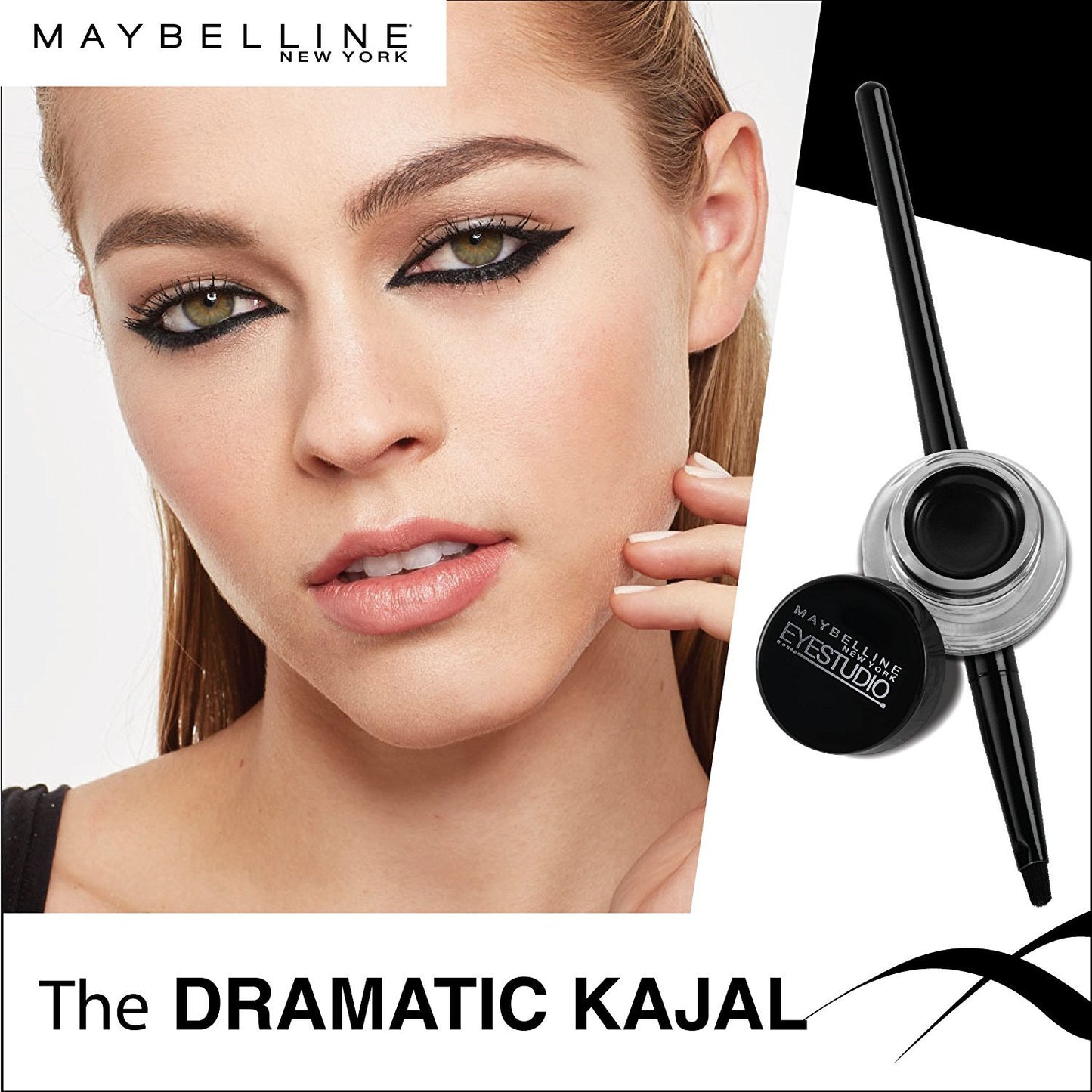 Maybelline New York Eyestudio Lasting Drama Gel Eyeliner, 2.5g