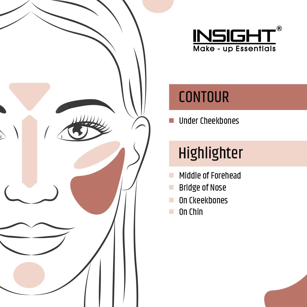 Insight Cosmetics Duo Stick Conceal Contour + Highlighter, 8.5g