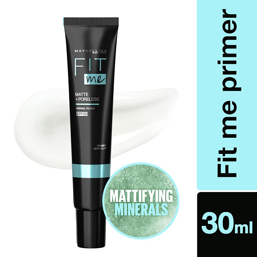 Maybelline New York Fit Me Primer Makeup, Matte Poreless Primer, 30g