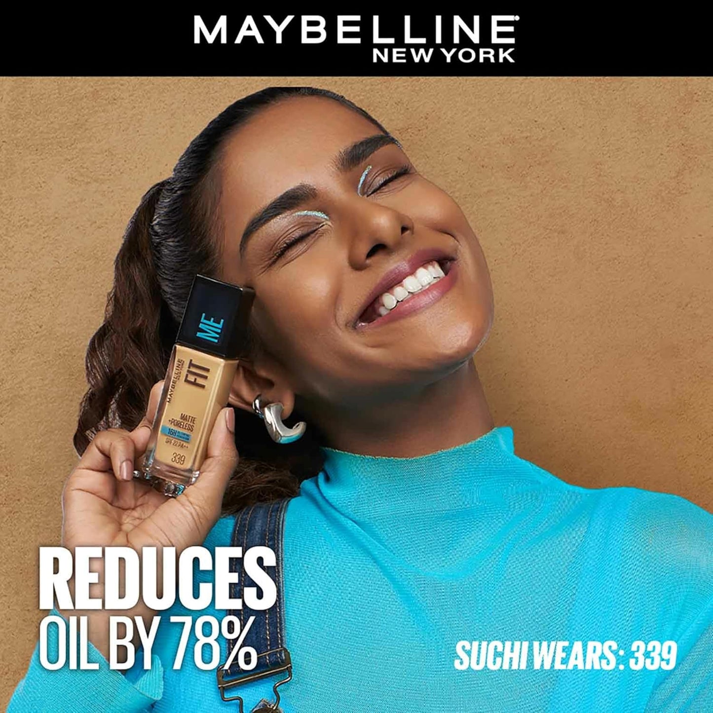 Maybelline New York Fit Me Matte+Poreless Liquid Foundation, 30ml