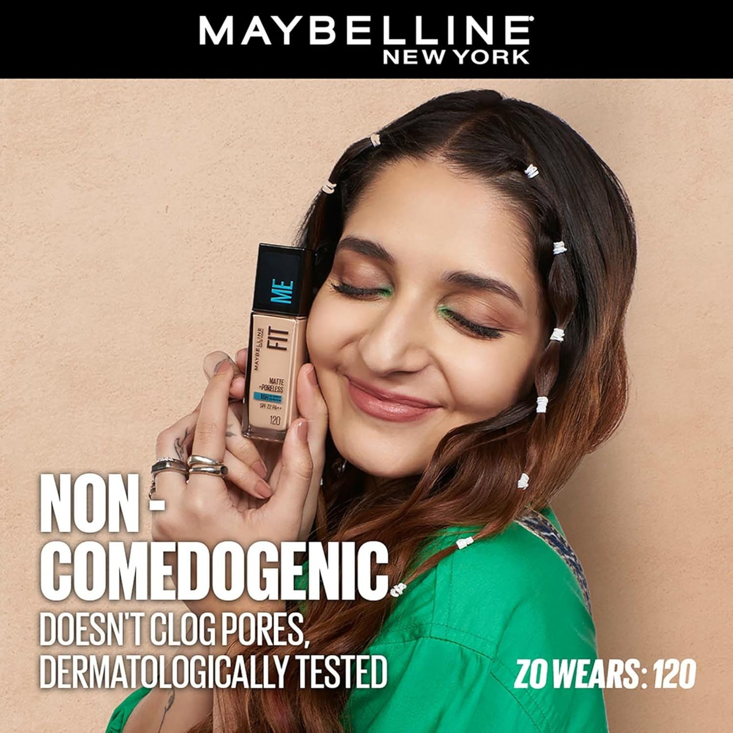 Maybelline New York Fit Me Matte+Poreless Liquid Foundation, 30ml