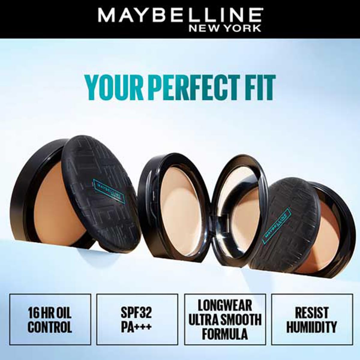 Maybelline New York Fit Me Fit Me Matte + Poreless Compact Powder, 6g