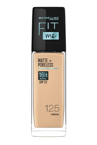 Maybelline New York Fit Me Matte+Poreless Liquid Foundation, 30ml