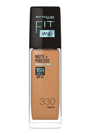 Maybelline New York Fit Me Matte+Poreless Liquid Foundation, 30ml