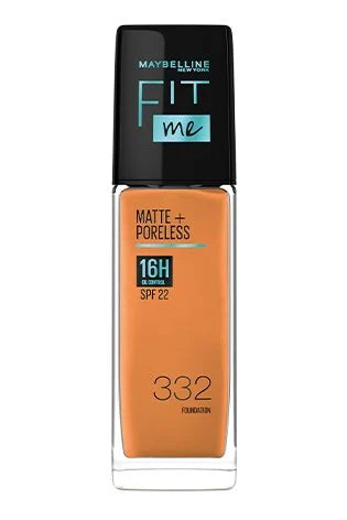 Maybelline New York Fit Me Matte+Poreless Liquid Foundation, 30ml