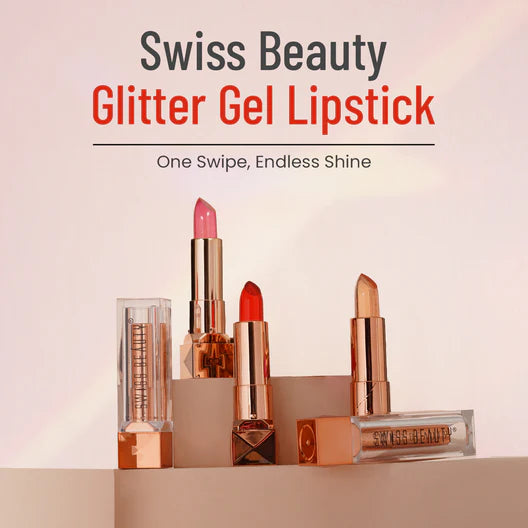 Swiss Beauty Glitter Gel Lipstick, 3.6g