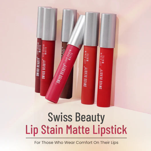 Swiss Beauty Lip Stain Matte Lipstick, 3.4g