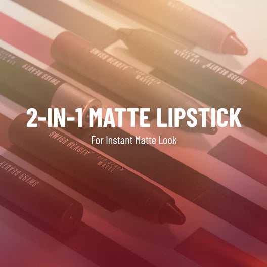 Swiss Beauty Lip Stain Matte Lipstick, 3.4g