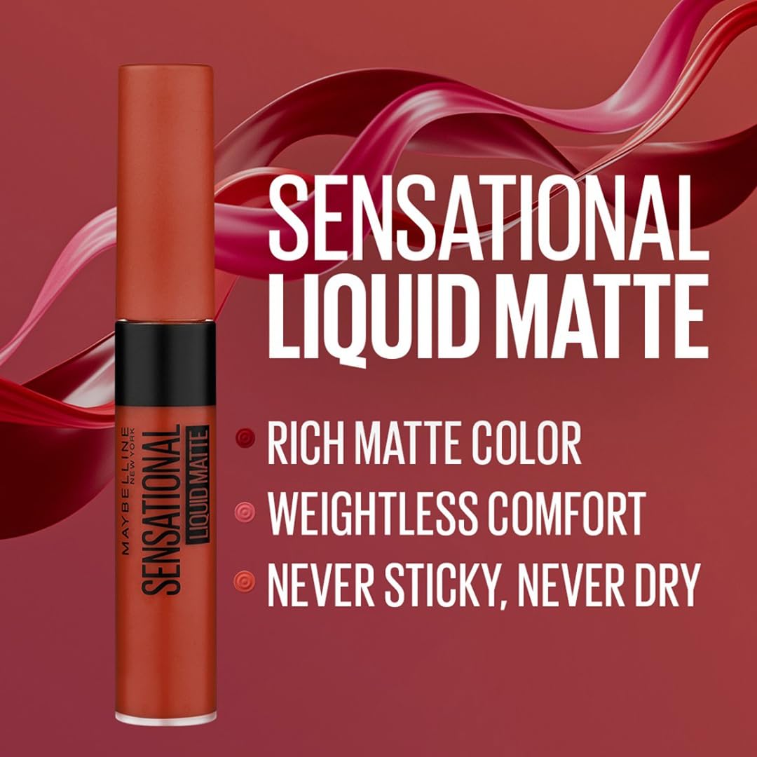 Maybelline New York Sensational Liquid Matte Lipstick , 7ml