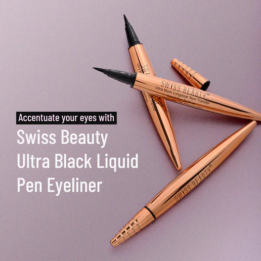 Swiss Beauty ULTRA BLACK LIQUID PEN EYELINER, 0.8ml