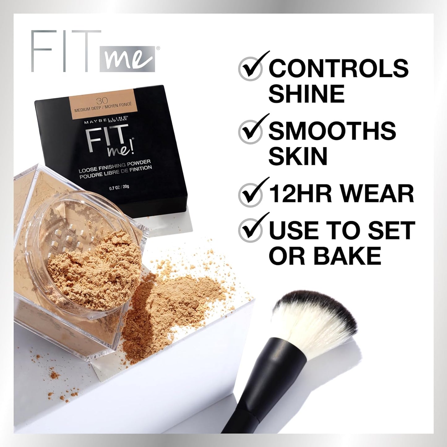 Maybelline New York Fit Me Loose Finishing Powder, 20g
