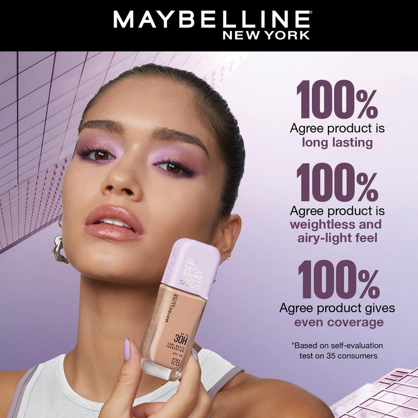Maybelline New York Super Stay Lumi-Matte Liquid Foundation, 35ml