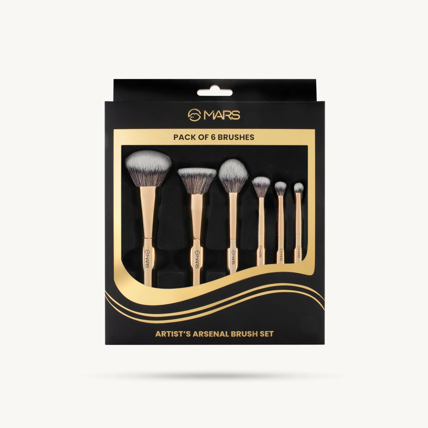 Mars Artist's Arsenal Makeup Brush Set | Pack of 6, 205g