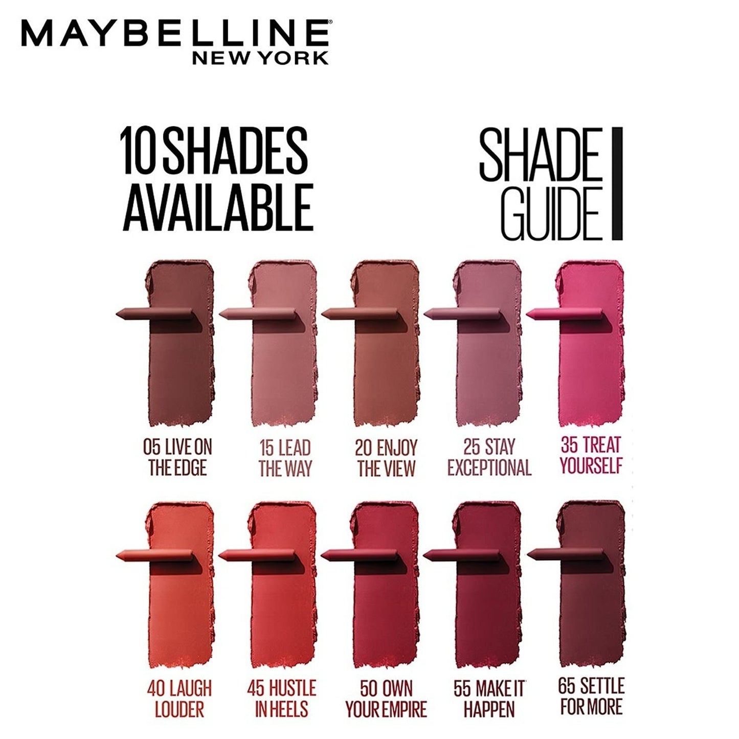 Maybelline New York Superstay Matte Ink Crayon Lipstick, 1.2g
