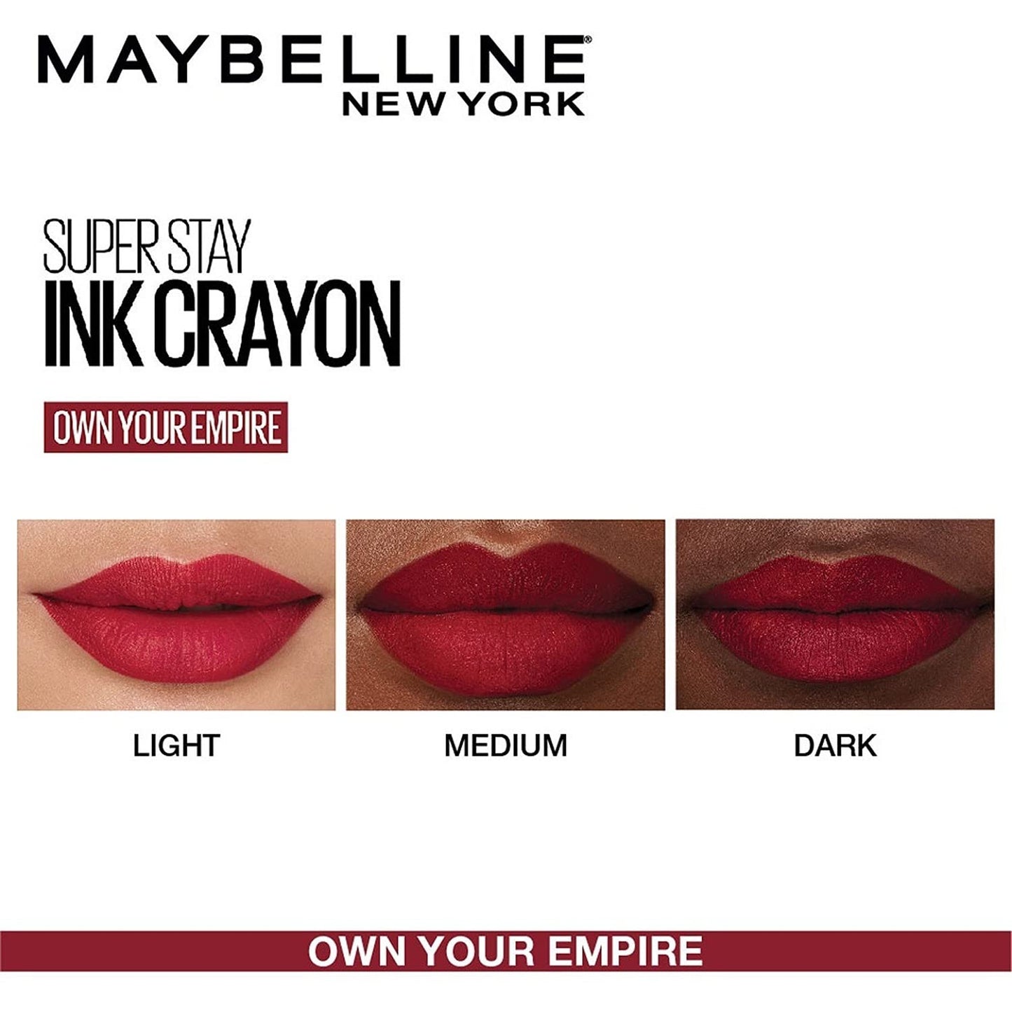 Maybelline New York Superstay Matte Ink Crayon Lipstick, 1.2g