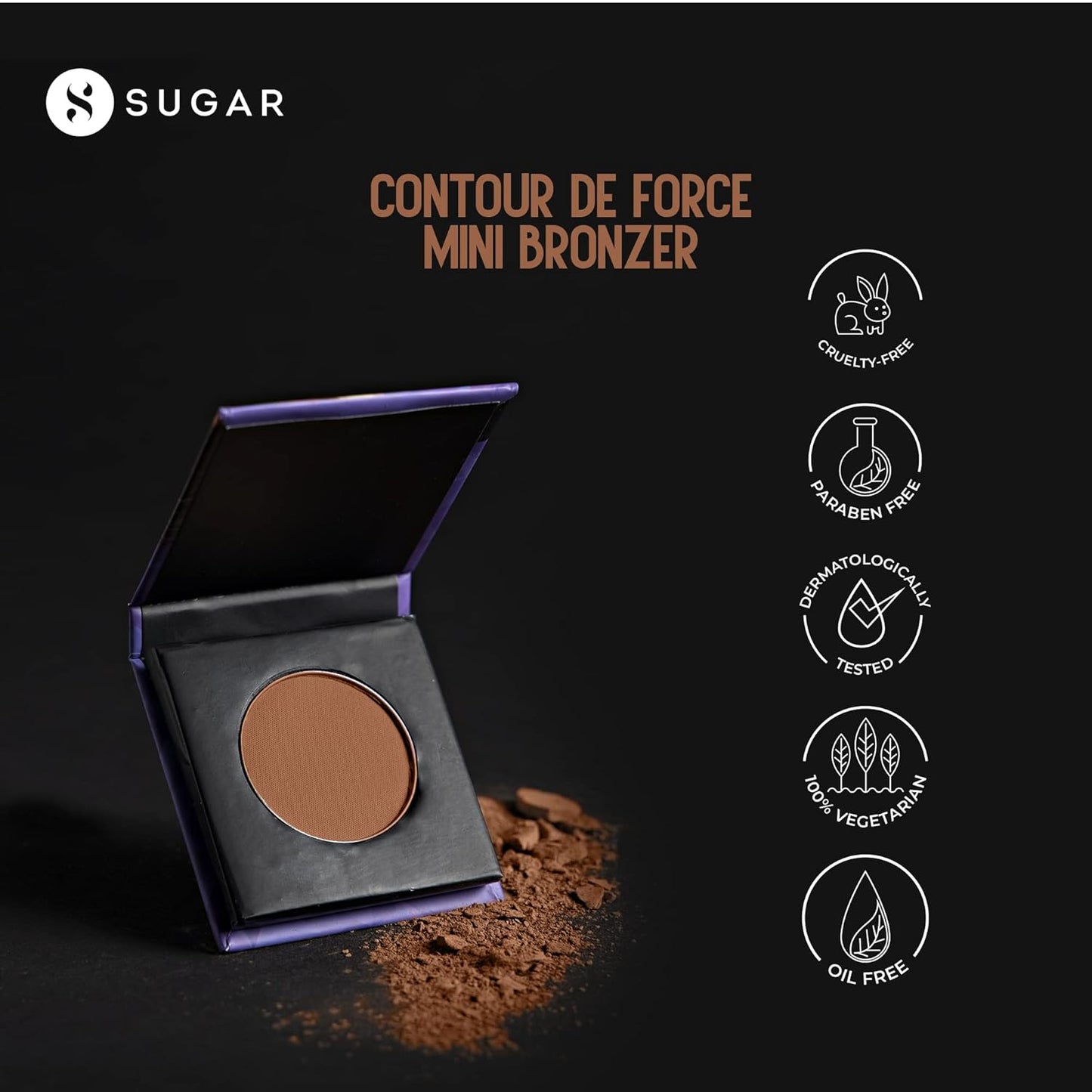 Sugar Contour De Force Mini Bronzer, 4g