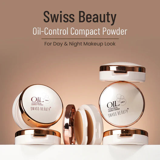 Swiss Beauty Oil Control Compact Powder, 20g