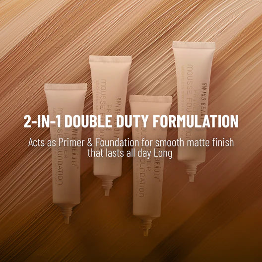 Swiss Beauty Primer Mousse Foundation, 30ml