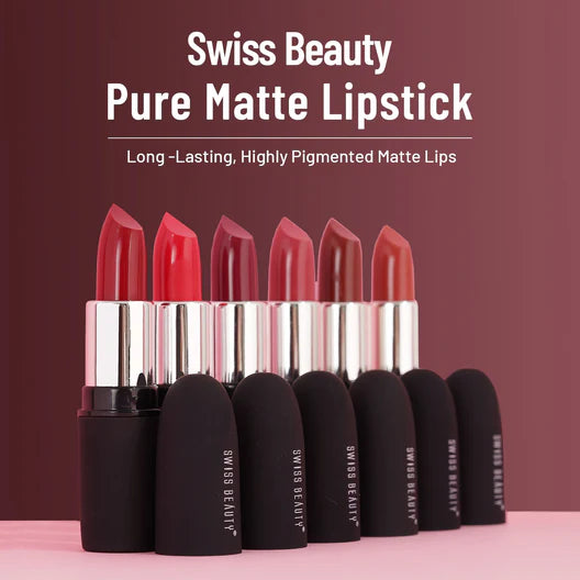 Swiss Beauty Pure Matte Lipstick , 3.8g