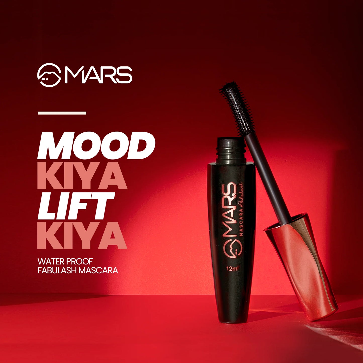 MARS Smudge & Water Proof Mascara | Fabulash Mascara, 12ml