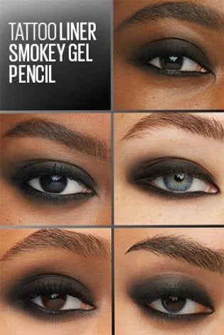 Maybelline New York Tattoo studio Smokey Gel Pencil Eyeliner, 0.28g