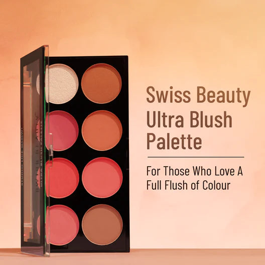 Swiss Beauty Ultra Blush Palette, 16g