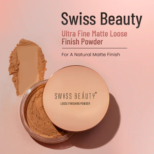 Swiss Beauty Ultra Fine Matte Loose Finish Powder, 8g