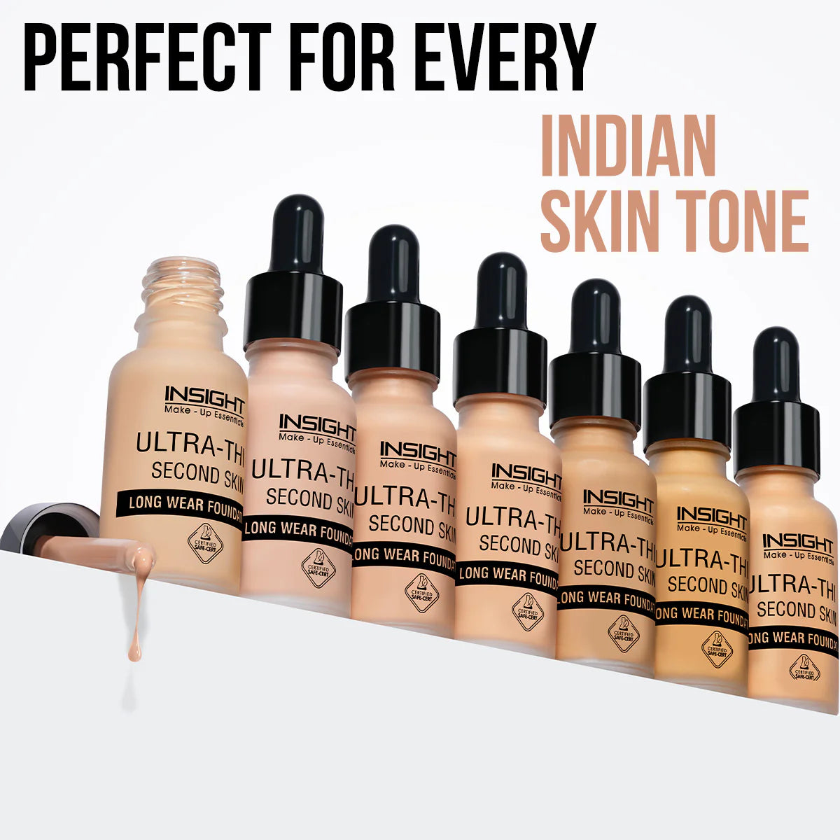 Insight Cosmetics Ultra-Thin Second Skin Long Wear Foundation, 20ml