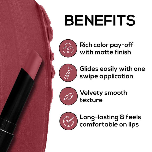 RENEE Very Matte Lipsticks - Long Lasting Weightless Velvety Formula, 1.6g