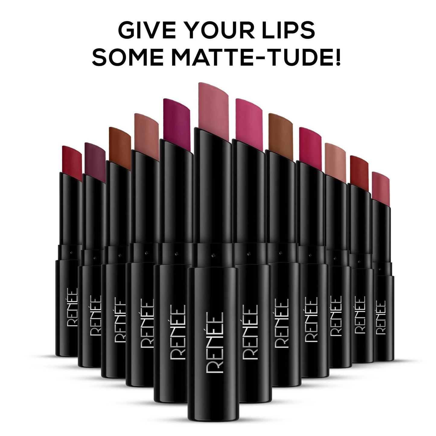 RENEE Very Matte Lipsticks - Long Lasting Weightless Velvety Formula, 1.6g