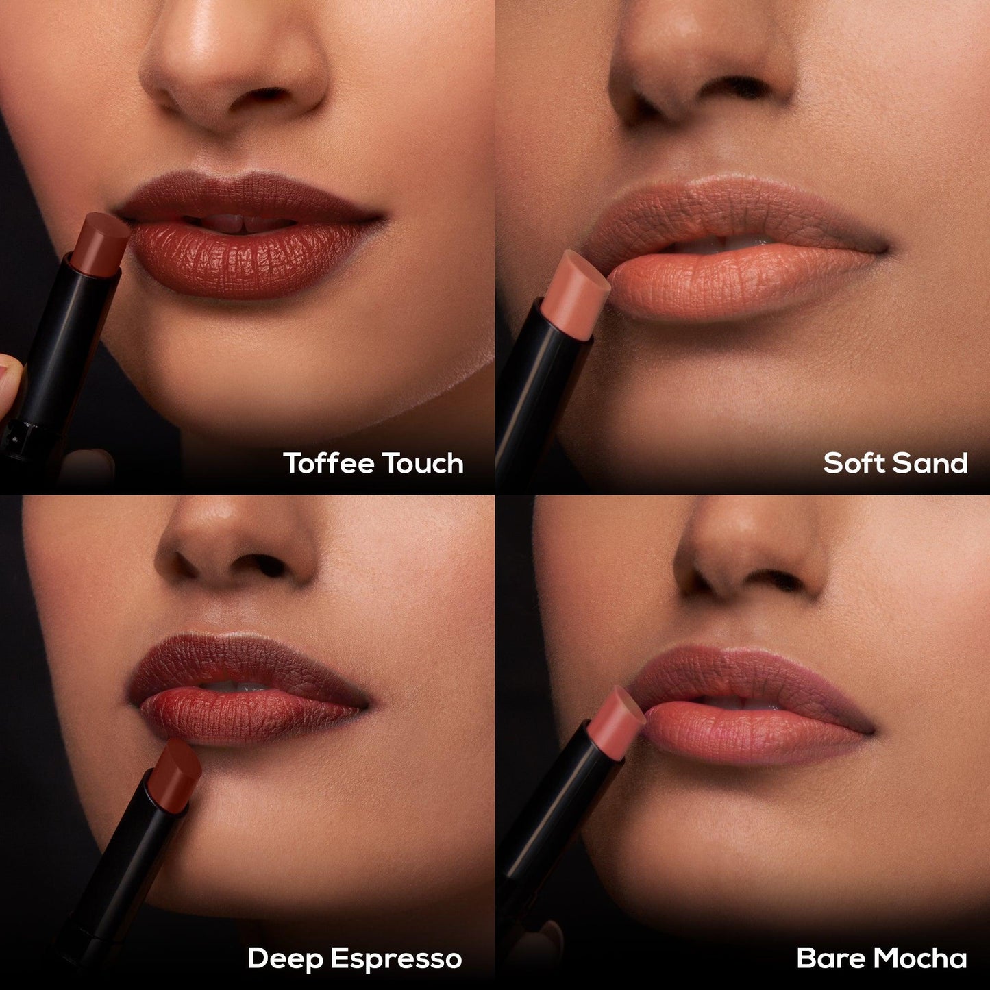 RENEE Very Matte Lipsticks - Long Lasting Weightless Velvety Formula, Pack of 4, 6.4g
