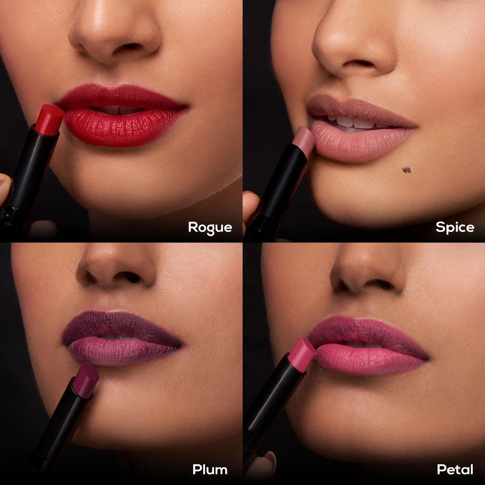 RENEE Very Matte Lipsticks - Long Lasting Weightless Velvety Formula, Pack of 4, 6.4g