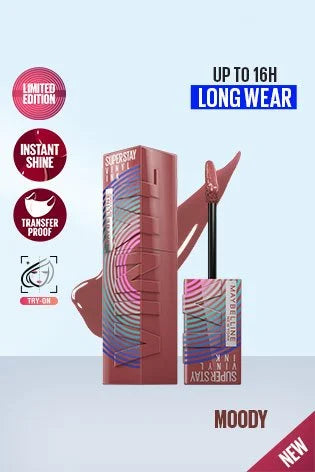 Maybelline New York Super Stay Vinyl Ink Liquid Lipstick, 4.2ml