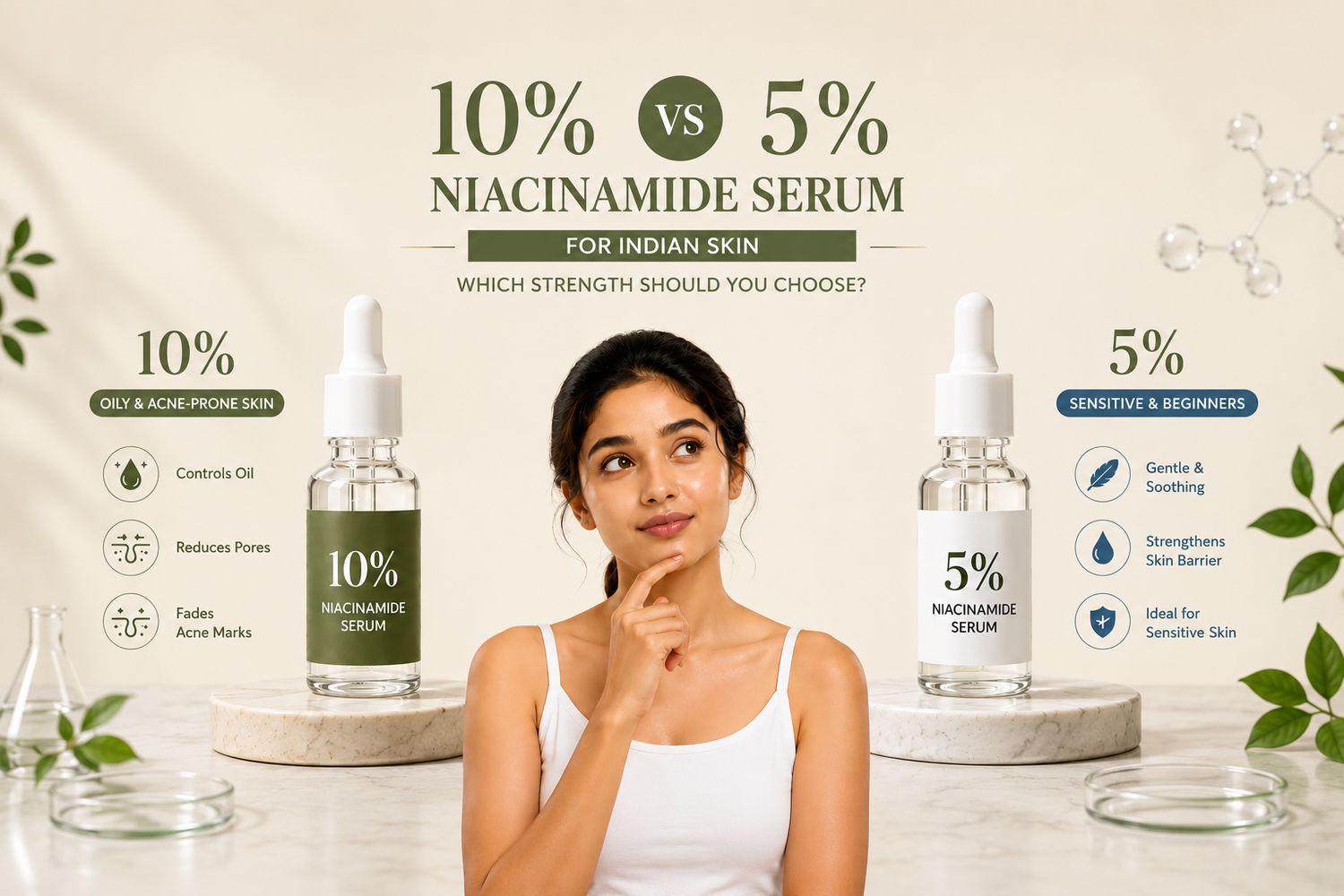 10% vs 5% Niacinamide Serum for Indian Skin - Which Strength Should You Choose?