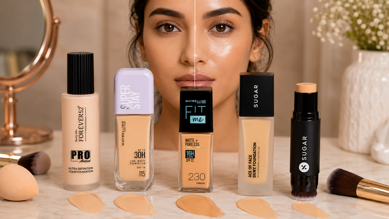 Dewy vs Matte Foundation Finish: What Do They Mean for Your Skin?