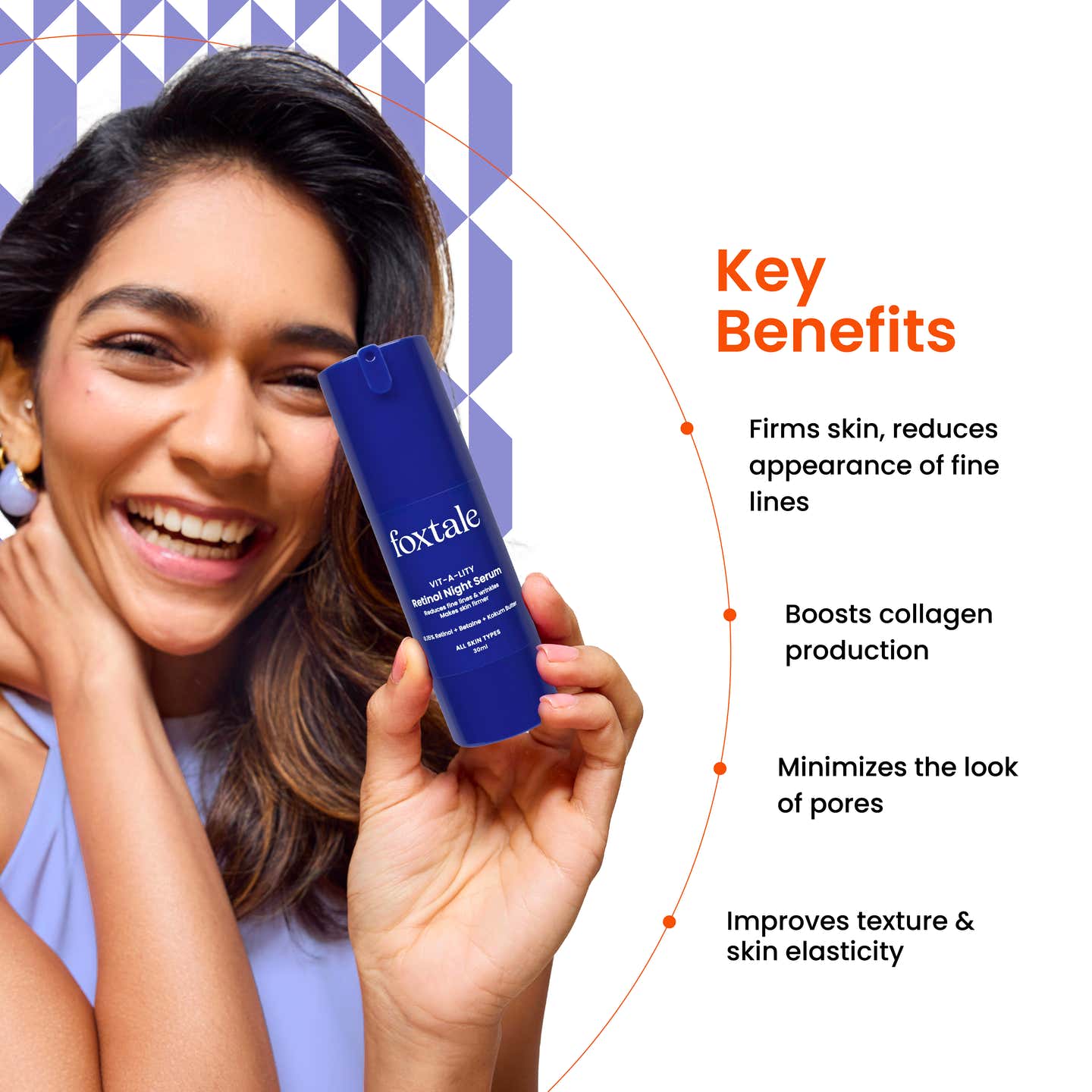 Foxtale 0.15% Retinol Night Serum, 30ml