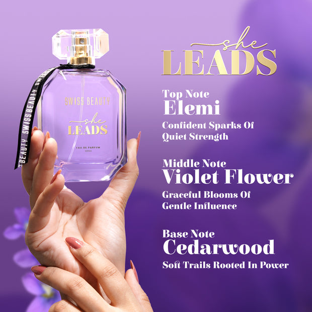 Swiss Beauty She Leads Eau De Parfum 100ml