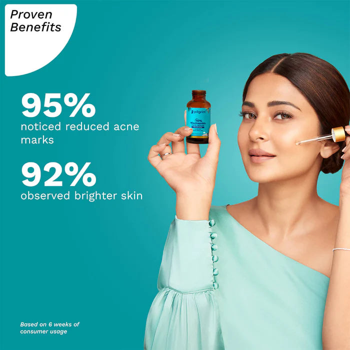 Pilgrim 10% Niacinamide Face Serum For Acne Marks, 30ml