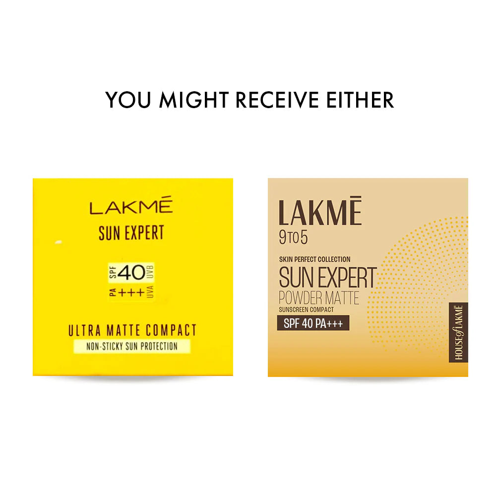 Lakmē Sun Expert Ultra Matte SPF 40 PA+++ Compact, 7g