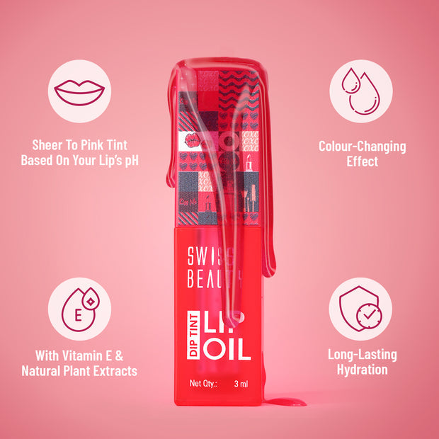 Swiss Beauty Dip Tint Lip Oil, 3ml